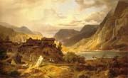 landscape in the norwegian mountains